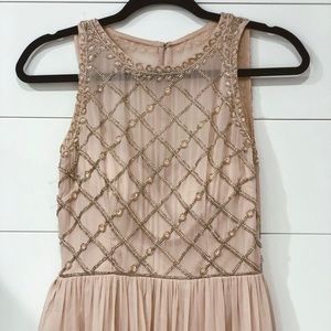 Blush, floor length, Prom dress